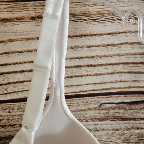 Vanity Fair 38C white bra adjustable straps padded Pre-owned - Picture 5 of 6